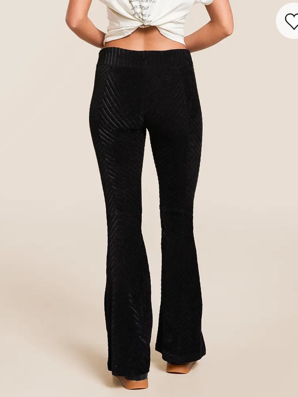 *NWT* Free People Penny Pull-On Velvet Flare Pants - Picture 3 of 10